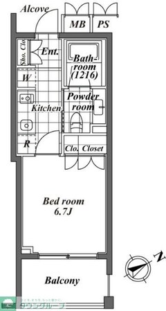 オーパスレジデンス恵比寿の物件間取画像